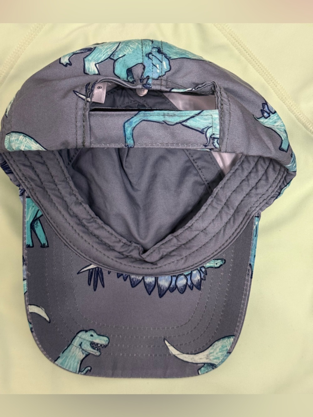 Carter's Light Green Rashguard with Blue Dino Graphics Size 2T - Picture 6 of 9